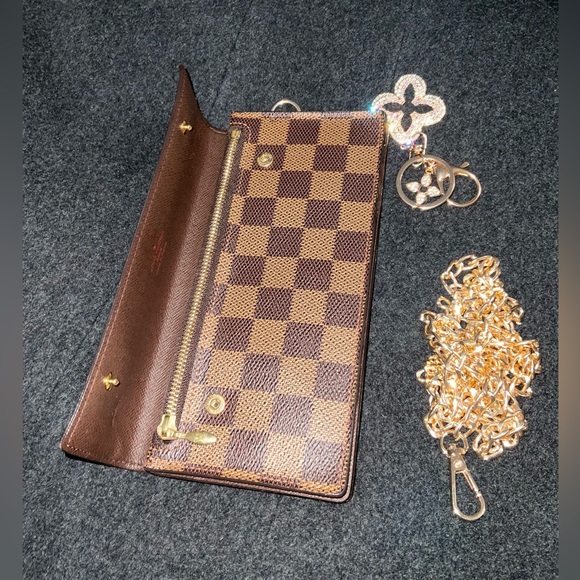 ✅AUTHENTIC LV ACCORDION DAMIER LONG WALLET LOUIS VUITTON - Picture 11 of 16